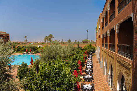 Piscine - Hôtel Riad Ennakhil & Spa 5* Marrakech Maroc