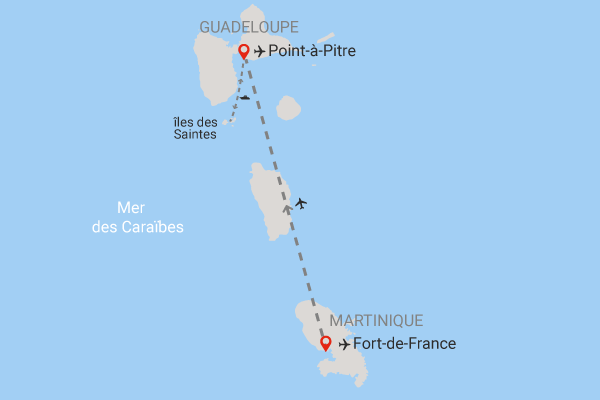 Combiné hôtels Combiné 3 îles : Martinique, Guadeloupe et les Saintes en 10 nuits fort_de_france Martinique