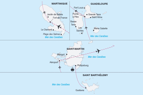 Circuit Le Grand Tour des Antilles Françaises fort_de_france Martinique