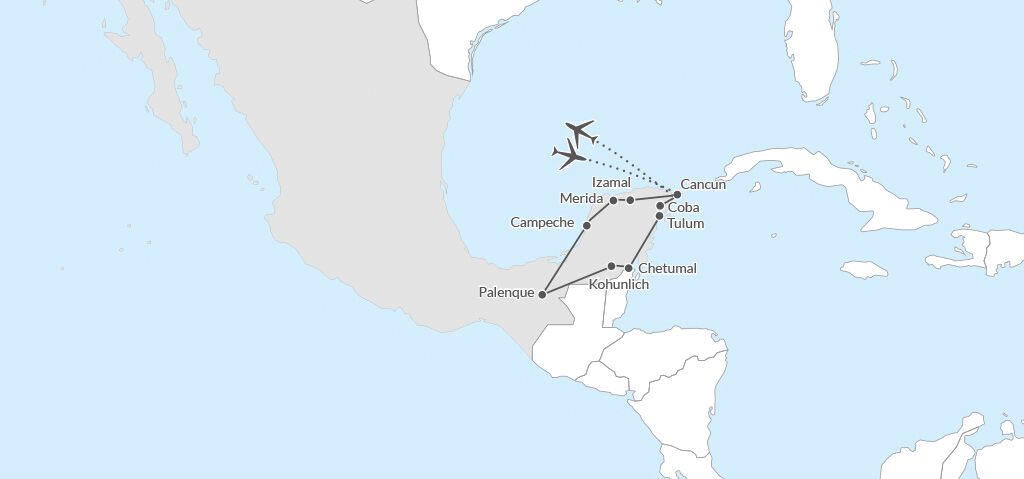 Circuit Découverte du Monde Maya et extension Riviera Maya cancun Mexique