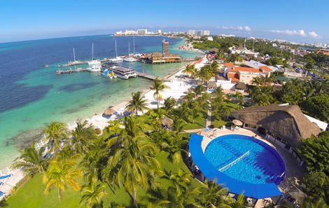 Vue panoramique - Hôtel Dos Playas Faranda 3* Cancun Mexique