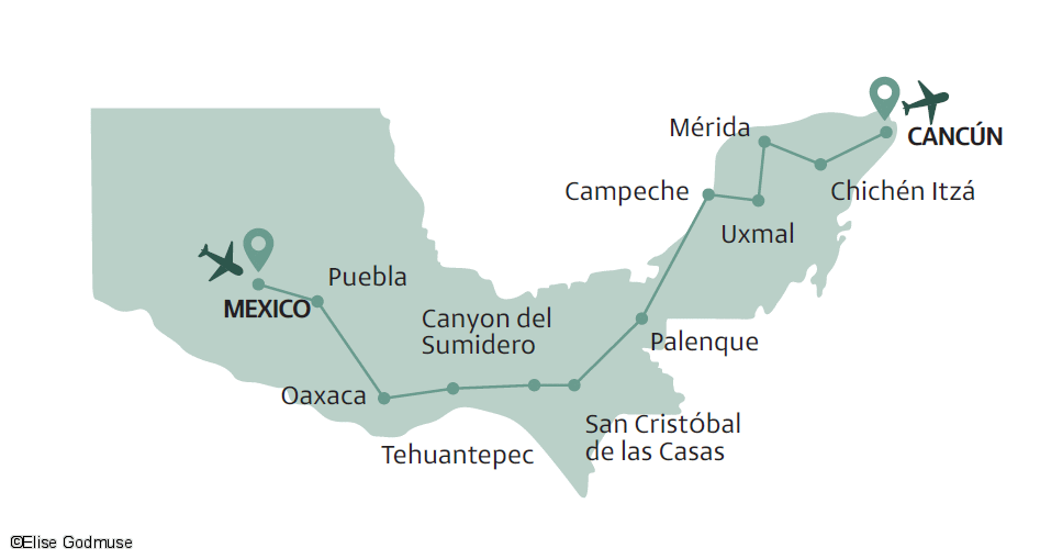 Circuit Mexique, Saveurs et Civilisations mexicaines mexico Mexique