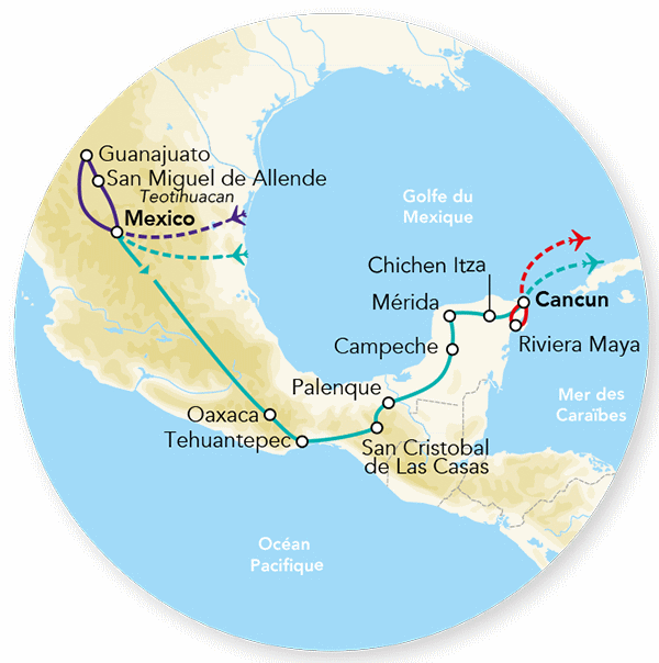 Circuit Splendeurs du Méxique - Spécial fête des morts & Extension Riviera Maya Hôtel mexico Mexique