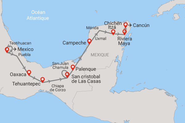 Circuit Entre civilisations aztèque et maya (avec 3 nuits au Framissima Évasion Viva Maya by Wyndham) mexico Mexique