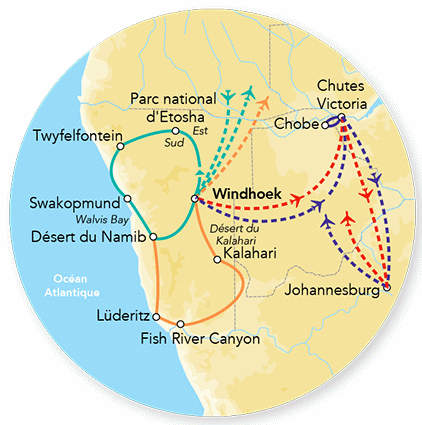 Circuit Merveilles de Namibie - Limité à 8 pers./véhicule windhoek Namibie