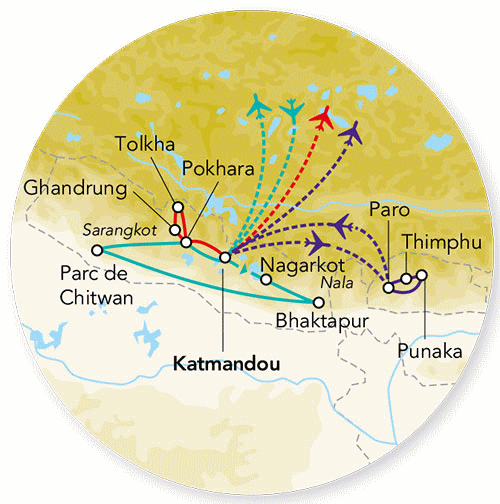 Circuit Merveilles du Népal & Extension Bhoutan - Kathmandou Nepal