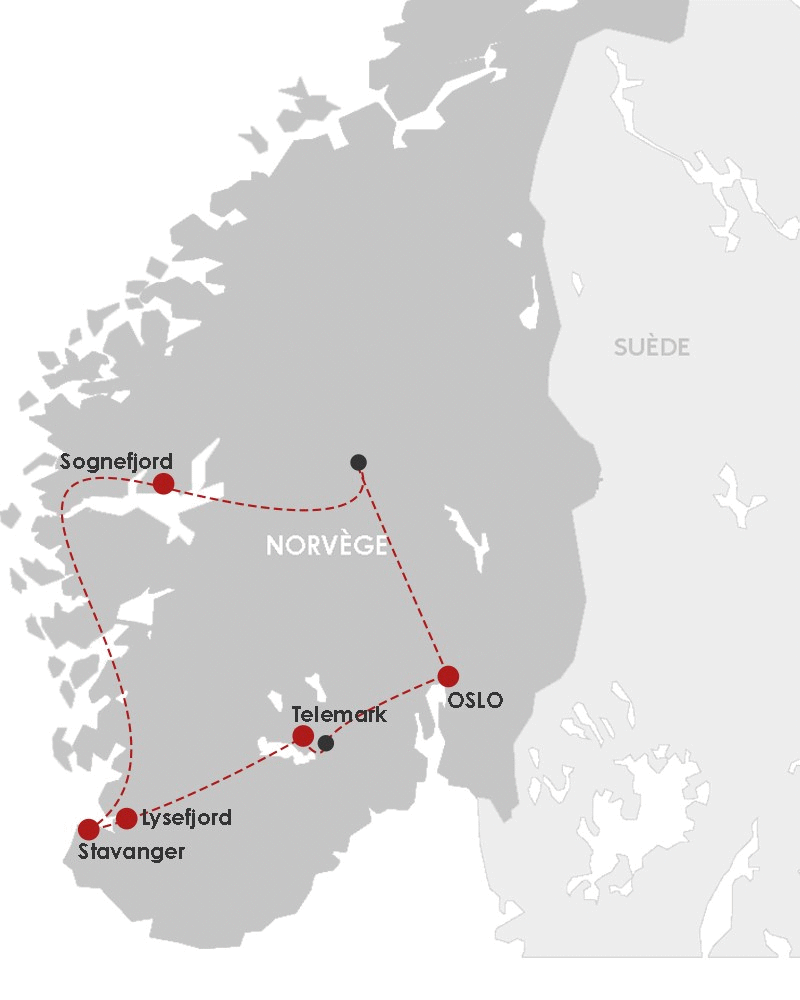 Autotour Fjords & Télémark oslo Norvege