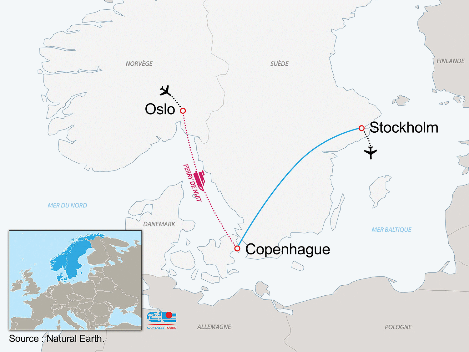 Circuit Découverte des capitales scandinaves oslo Norvege