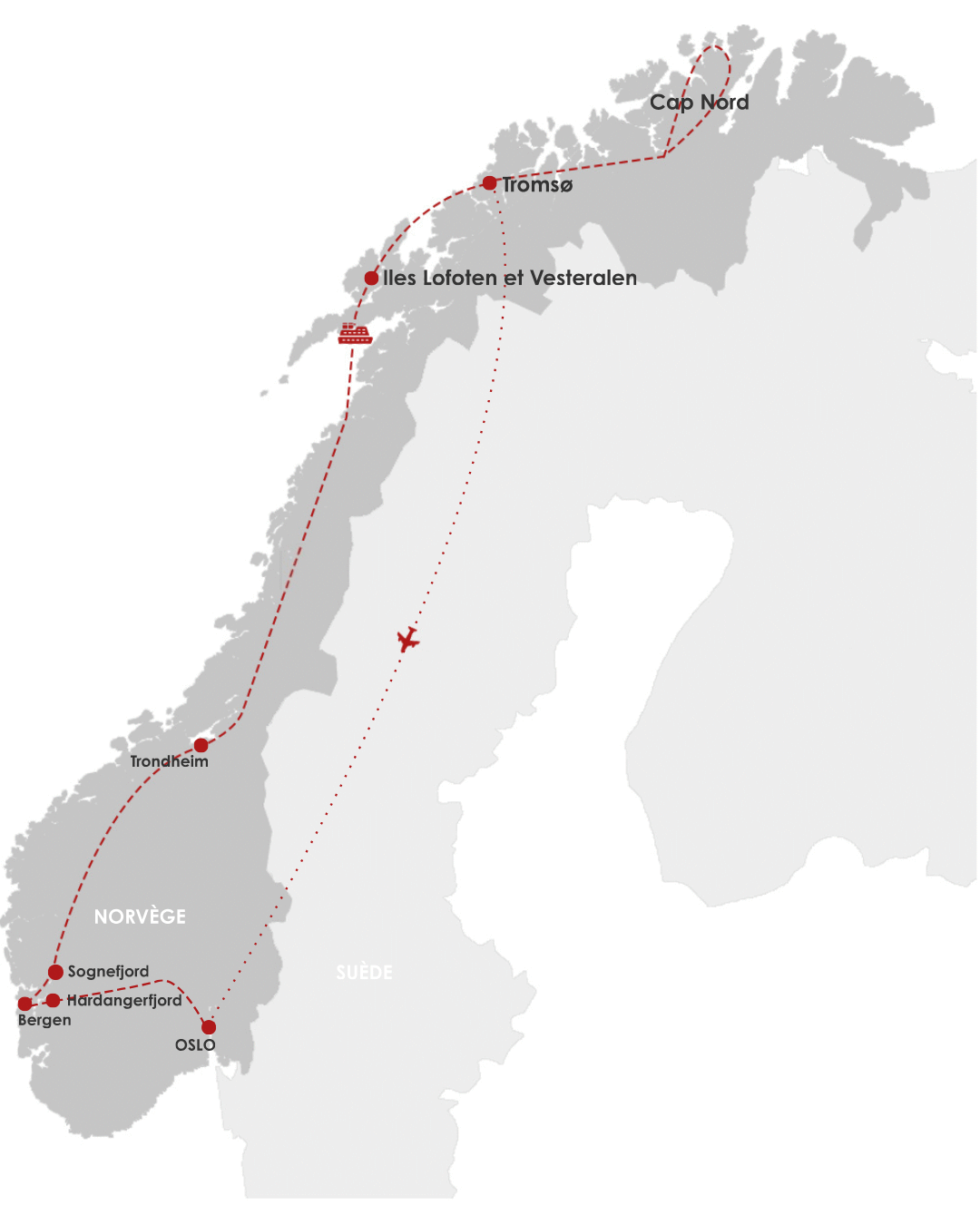 Circuit Fjords, Cap Nord et Lofoten oslo Norvege