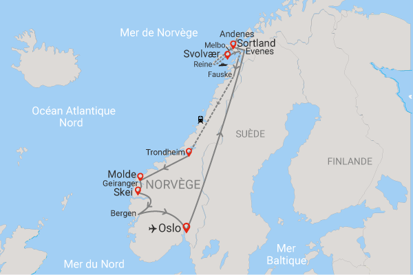 Circuit Des îles Lofoten aux grands fjords de Norvège oslo Norvege