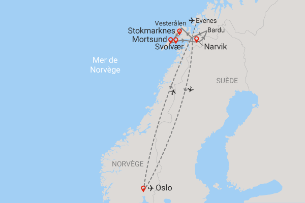 Circuit Immersion au cœur de l'hiver arctique oslo Norvege