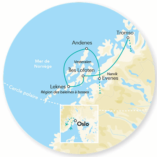 Circuit Splendeurs de l'Arctique Oslo Norvege