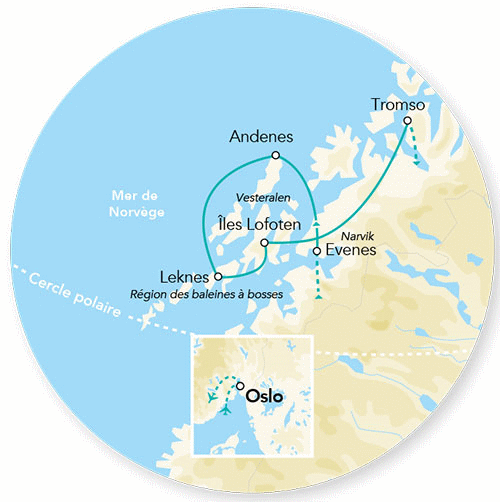 Circuit Splendeurs de l'Articque oslo Norvege