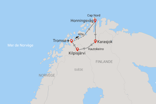 Circuit Magie Arctique tromso Norvege