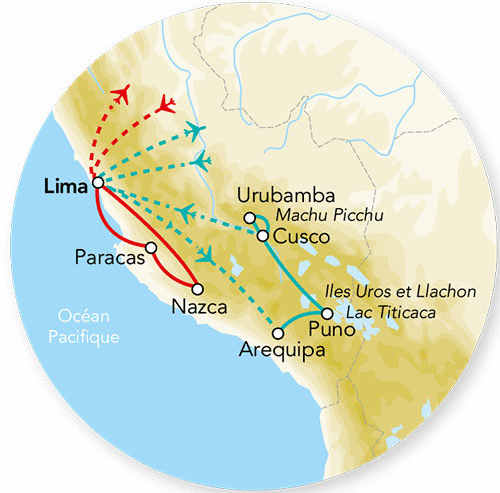Circuit Splendeurs du Pérou & Séjour Nazca lima Perou
