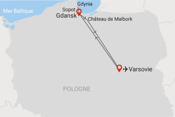 Circuit Echappée dans le nord de la Pologne varsovie Pologne