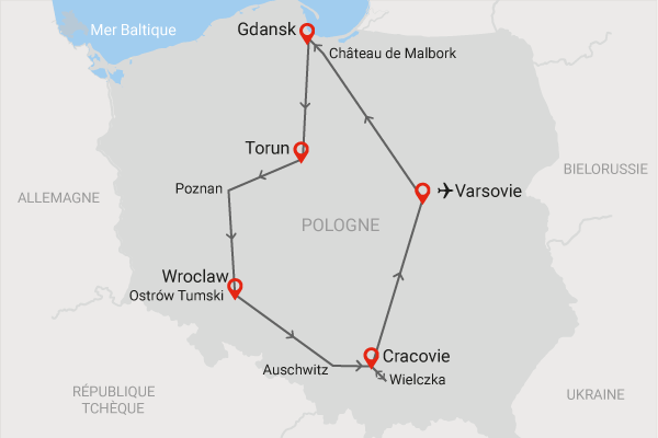 Circuit Essentiels de la Pologne varsovie Pologne