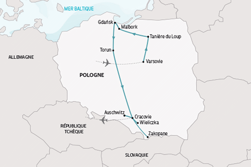Circuit Le Grand Tour de Pologne varsovie Pologne