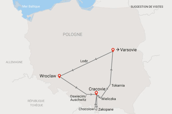 Autotour Sur les routes polonaises varsovie Pologne