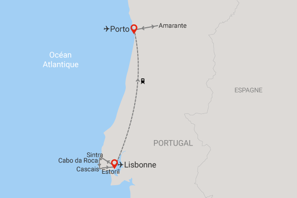 Circuit Voyage en liberté, de Lisbonne à Porto en train 5 nuits lisbonne Portugal
