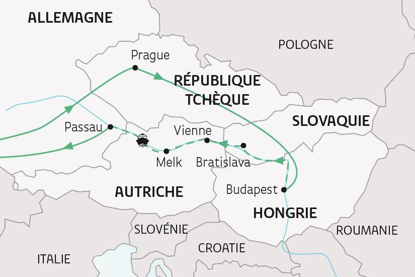 Combiné croisière et hôtel L'Europe Centrale, au fil du Danube prague Republique Tcheque