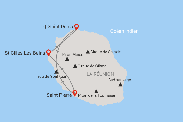 Autotour Balade en liberté sur 'île intense saint_denis Reunion