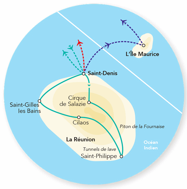 Circuit Immersion sur l'Île de la Réunion & Extension L'Île Maurice saint_denis Reunion