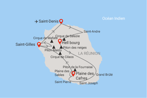 Circuit Couleurs de La Réunion saint_denis Reunion