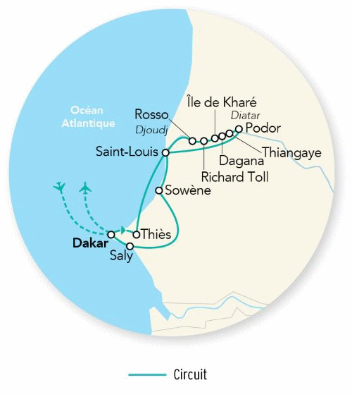 Combiné croisière et hôtel Merveilles à bord du Bou El Mogdad Sens Podor - Saint Louis - Limité à 12 pers. dakar Senegal