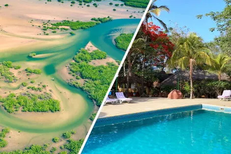 Combiné circuit et hôtel Découverte de la Mangrove 3* & Ôclub Experience African Village Bougainvillées dakar Senegal