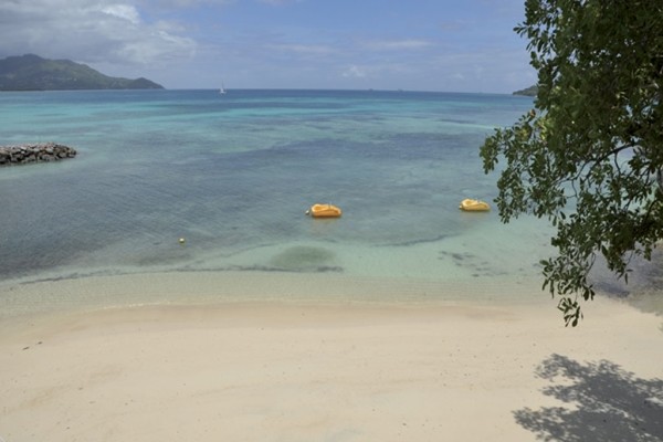 Plage - 2 iles : Mahé et Praslin : L'habitation Cerf Island et Palm Beach