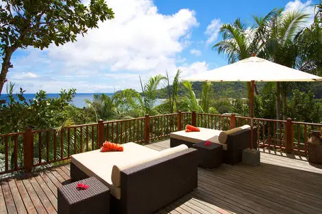 Terrasse - Hôtel Valmer Resort 3* Mahe Seychelles