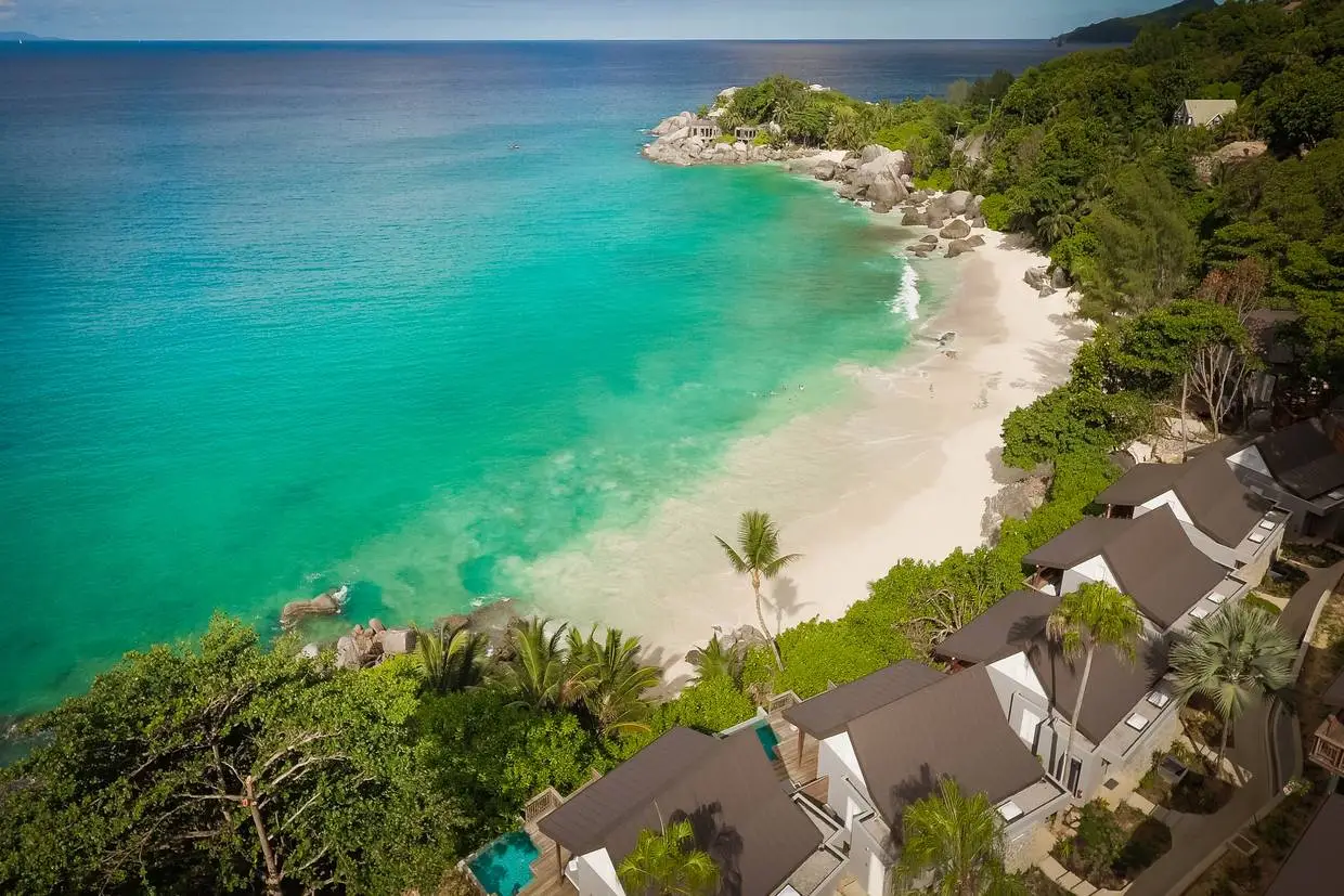 Vue panoramique - Hôtel Carana Beach 4* Mahe Seychelles