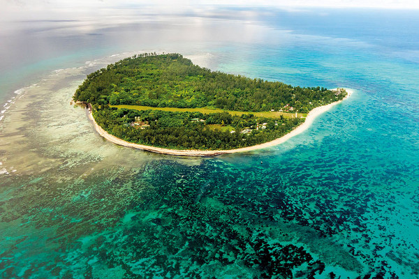 Vue panoramique - Hôtel Denis Private Island 4* Mahe Seychelles