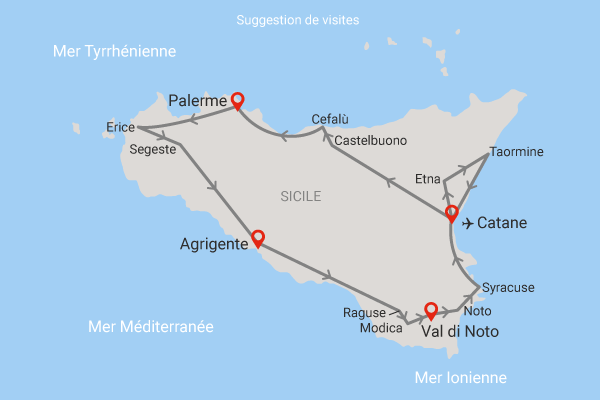 Autotour Sur les routes de l'éternelle Sicile, arrivée Catane catane Sicile et Italie du Sud