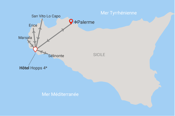 Circuit Sicile Occidentale - hôtel Hopps Mazara_del_vallo Sicile et Italie du Sud