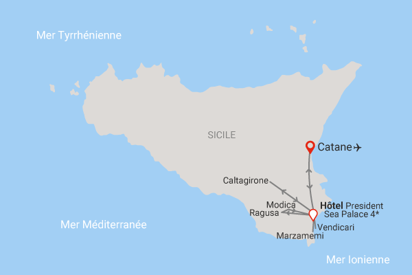 Circuit Sicile orientale - President Sea Palace Noto Sicile et Italie du Sud