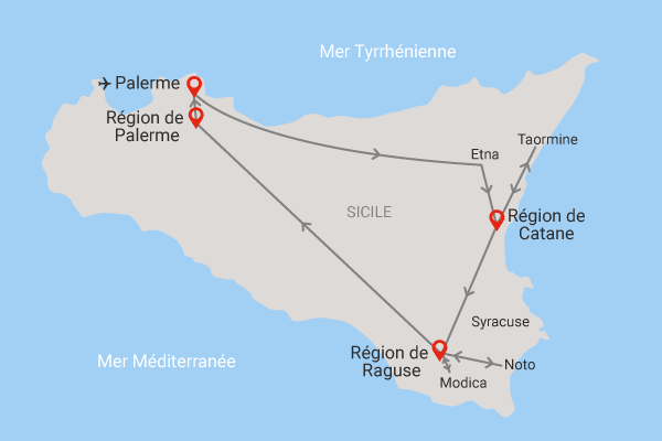 Autotour Sicile & Baroque palerme Sicile et Italie du Sud