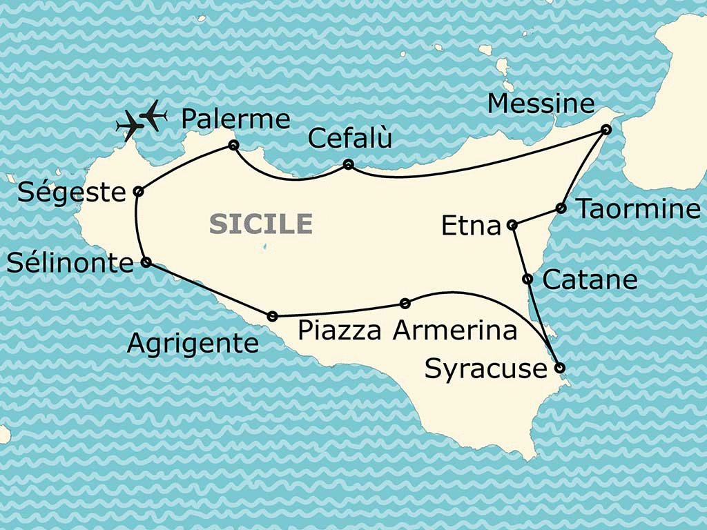 Circuit Grand tour de Sicile palerme Sicile et Italie du Sud