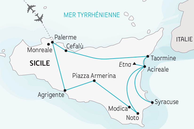 Circuit Petit groupe - La Sicile, l'île du Soleil palerme Sicile et Italie du Sud