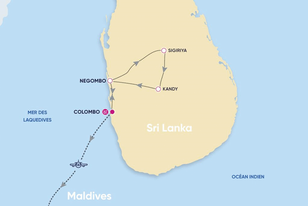 Circuit Trésors de Ceylan & Plages des Maldives colombo Sri Lanka