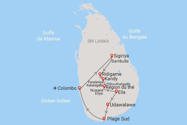 Circuit Splendeurs Insolites de Ceylan (privatif) colombo Sri Lanka