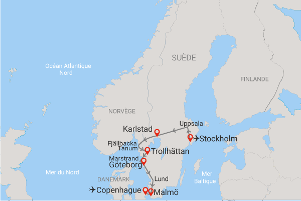 Circuit Douceurs du sud de la Suède et Copenhague stockholm Suede