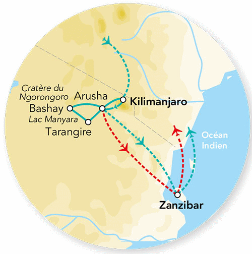 Circuit Splendeurs de Tanzanie & Zanzibar kilimanjaro Tanzanie