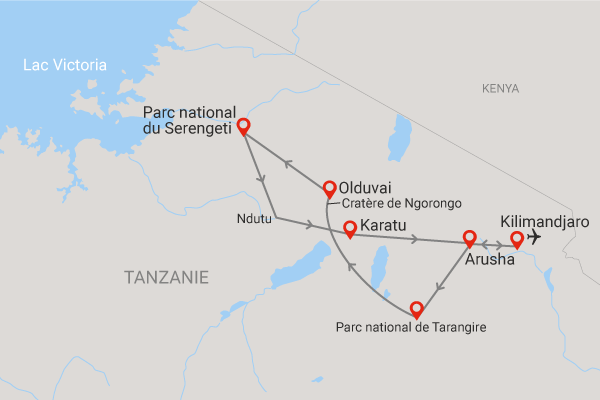 Circuit Coeur sauvage des parcs du nord tanzanien kilimanjaro Tanzanie
