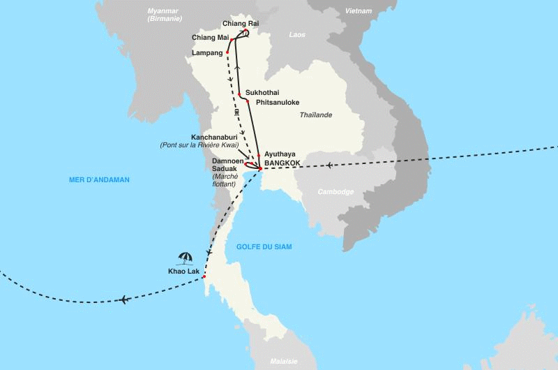 Circuit Coralia Les Perles du Siam & Détente Au Avani+ Khaolak Resort bangkok Thailande