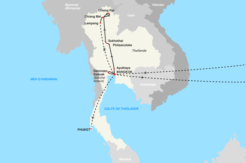 Circuit Coralia Les Perles du Siam & Détente Au Club Coralia Le Menara Khaolak bangkok Thailande