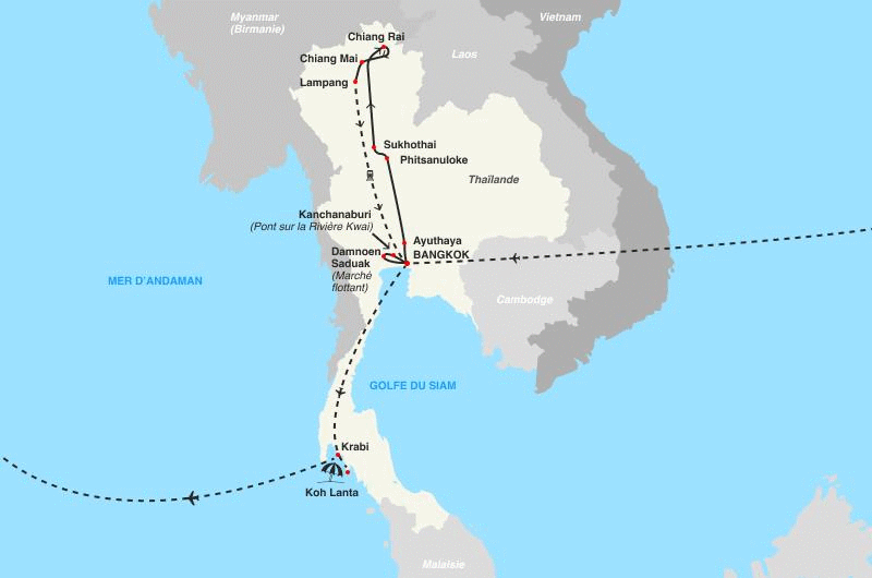 Circuit Coralia Les Perles Du Siam & Détente Au Kappa Club Avani+ Koh Lanta Krabi bangkok Thailande