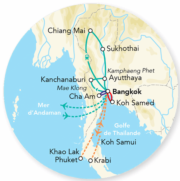 Circuit Immersion en Thaïlande & extension Koh Samed - Limité à 12 pers. - Hôtel bangkok Thailande