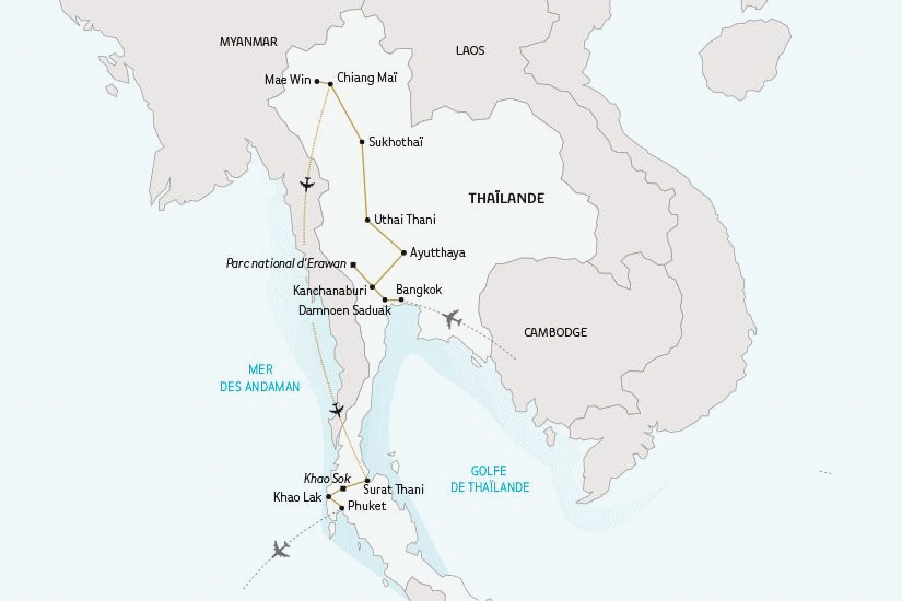 Circuit La Thaïlande, du Nord au Sud - Formule Premium bangkok Thailande